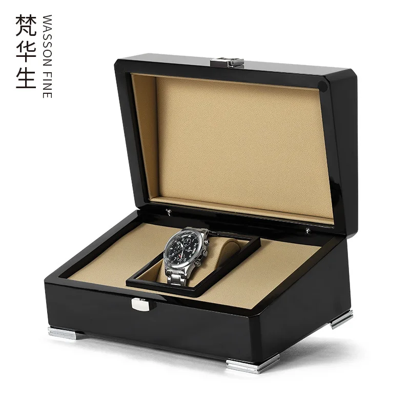Watch Box Custom Piano Porcelain Painted Wooden Watch Box Jewelry Gift Box Wooden Box Watch Storage Box