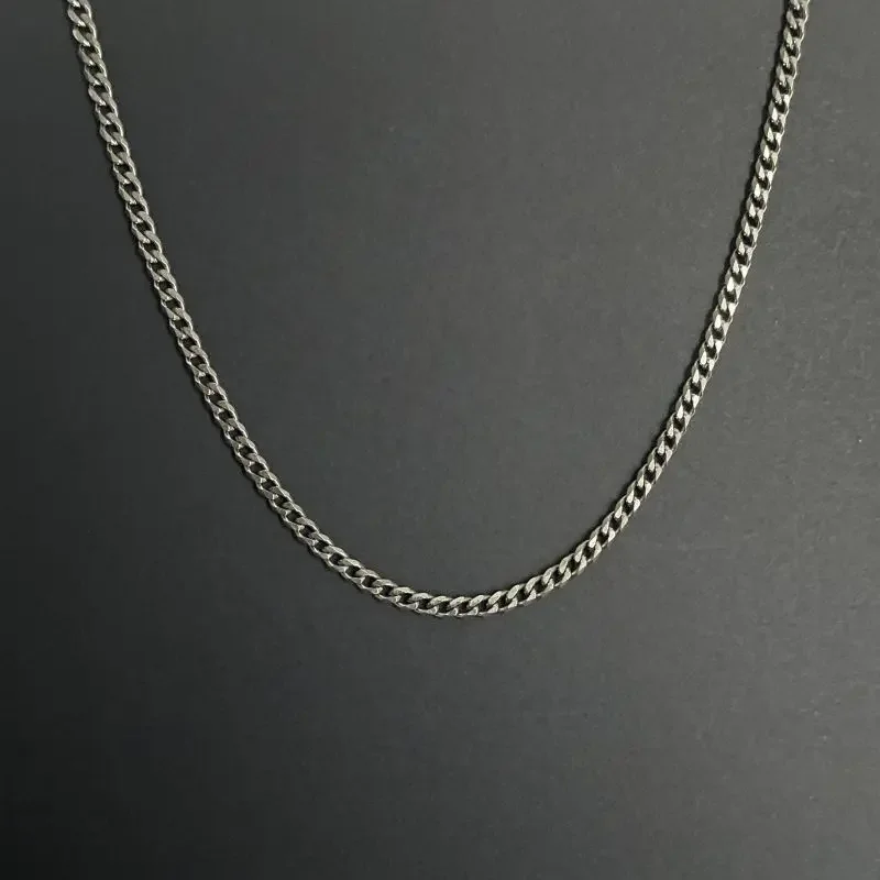 Новое ожерелье из чистого титана TA1 шлифовальное шесть сторон 4 1 мм