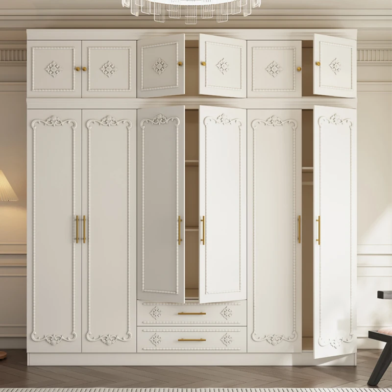 Шкафы с выдвижными ящиками роскошные белые Висячие шкафы для одежды квартирные
