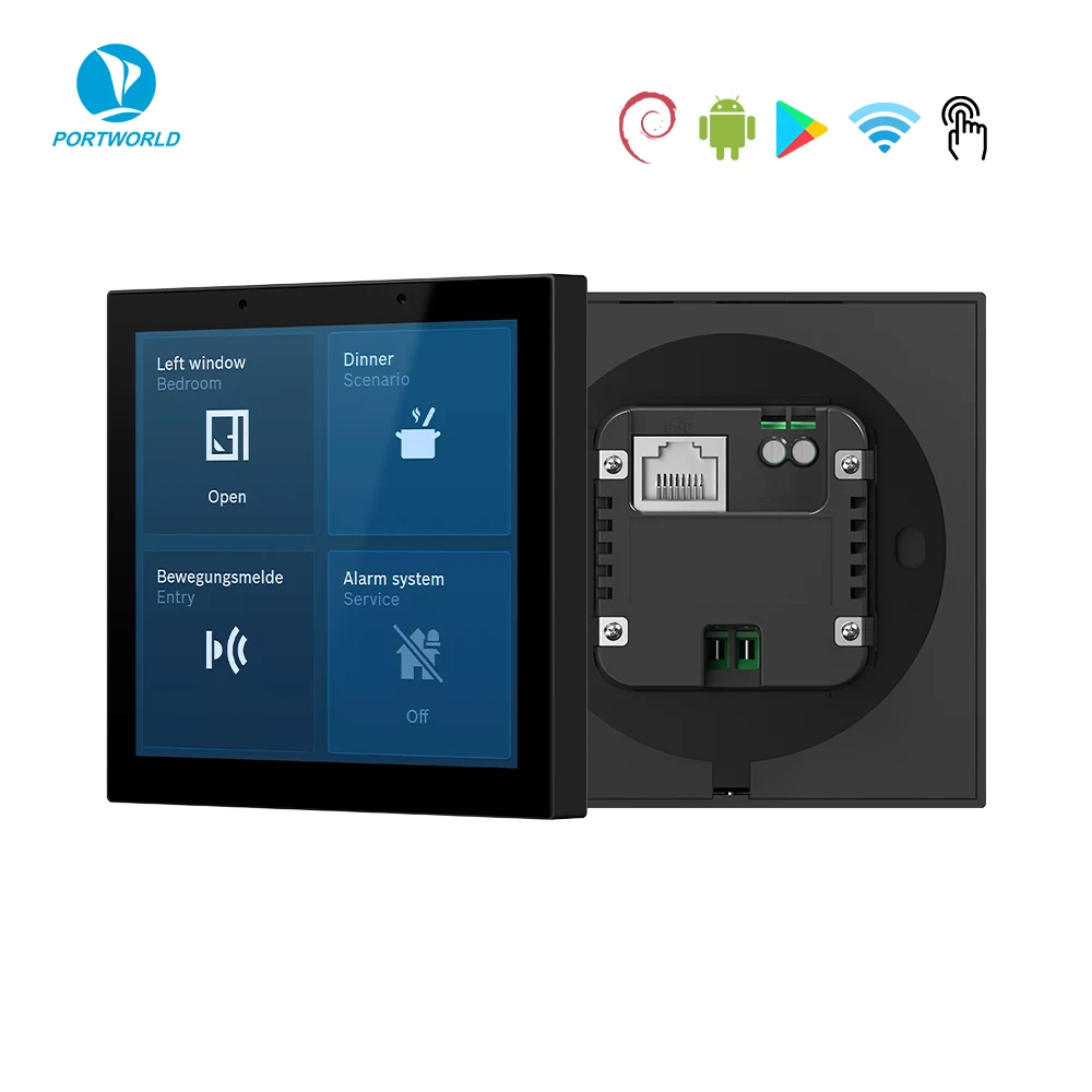 Фото Планшет Sunworld 4 дюйма KNX с трансивером Onsemi для автоматизации умного дома и управления отелями №4