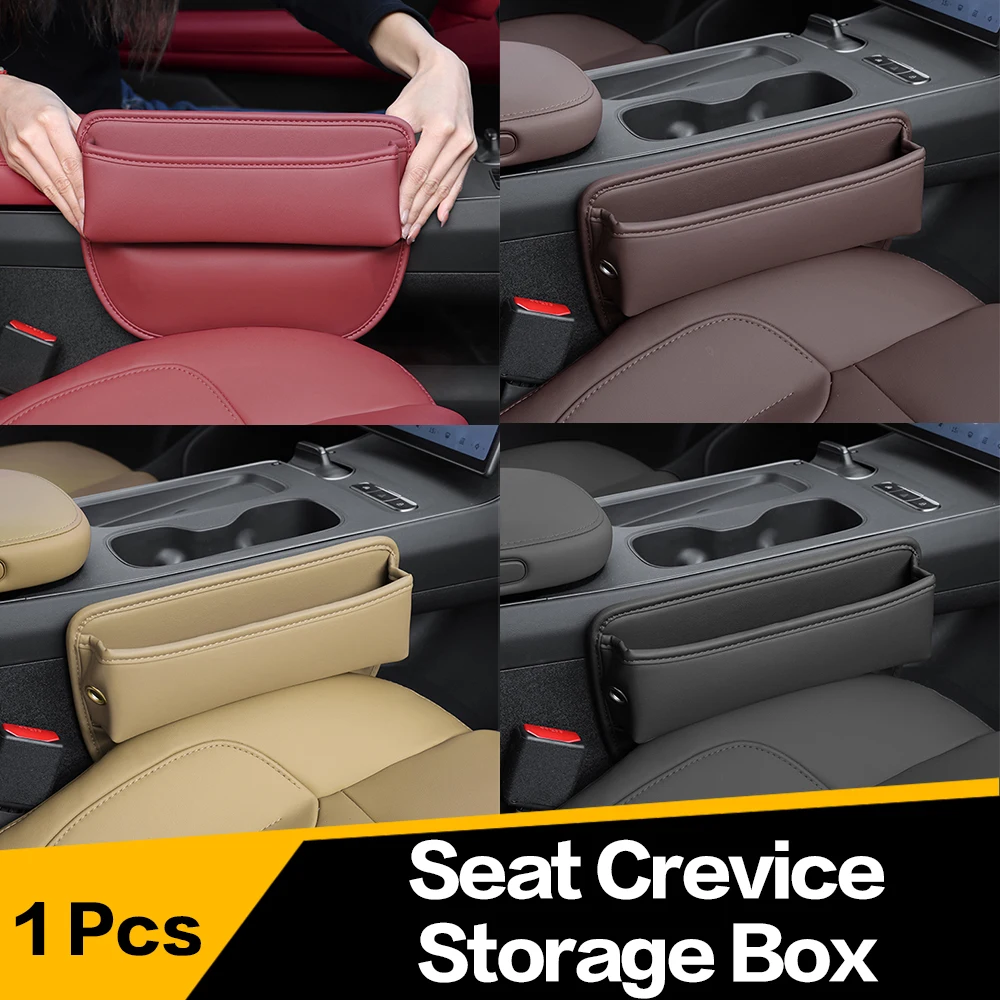 

1Pcs Car Seat Crevice Storage Box Bag PU Interior Accessories For VW Passat B5 B6 B7 B8 B9 CC GOLF 3 4 5 6 7 8 Jetta MK4 MK5 MK6