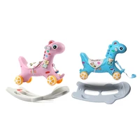 2 in 1 baby rocking horse and slide multi functional childrens swing rocking chair kids playground home toys gifts