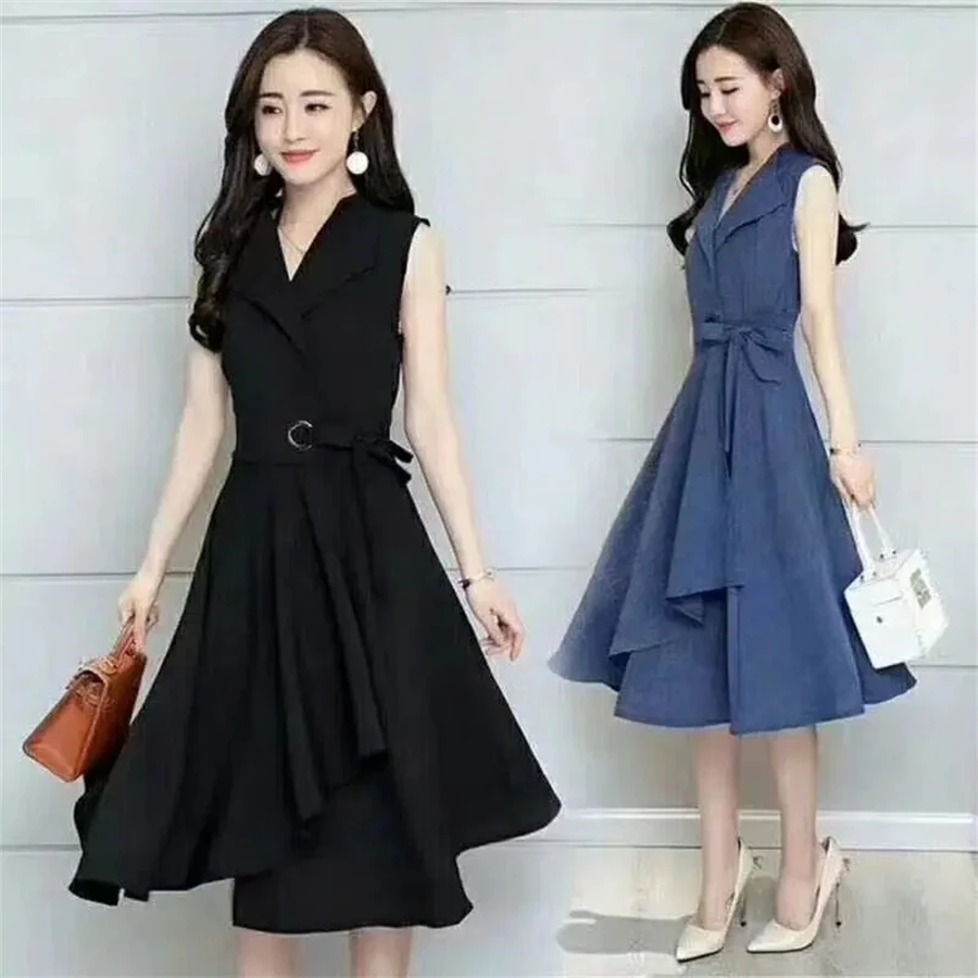 Элегантное пляжное платье без рукавов с V-образным вырезом цельнокроеное