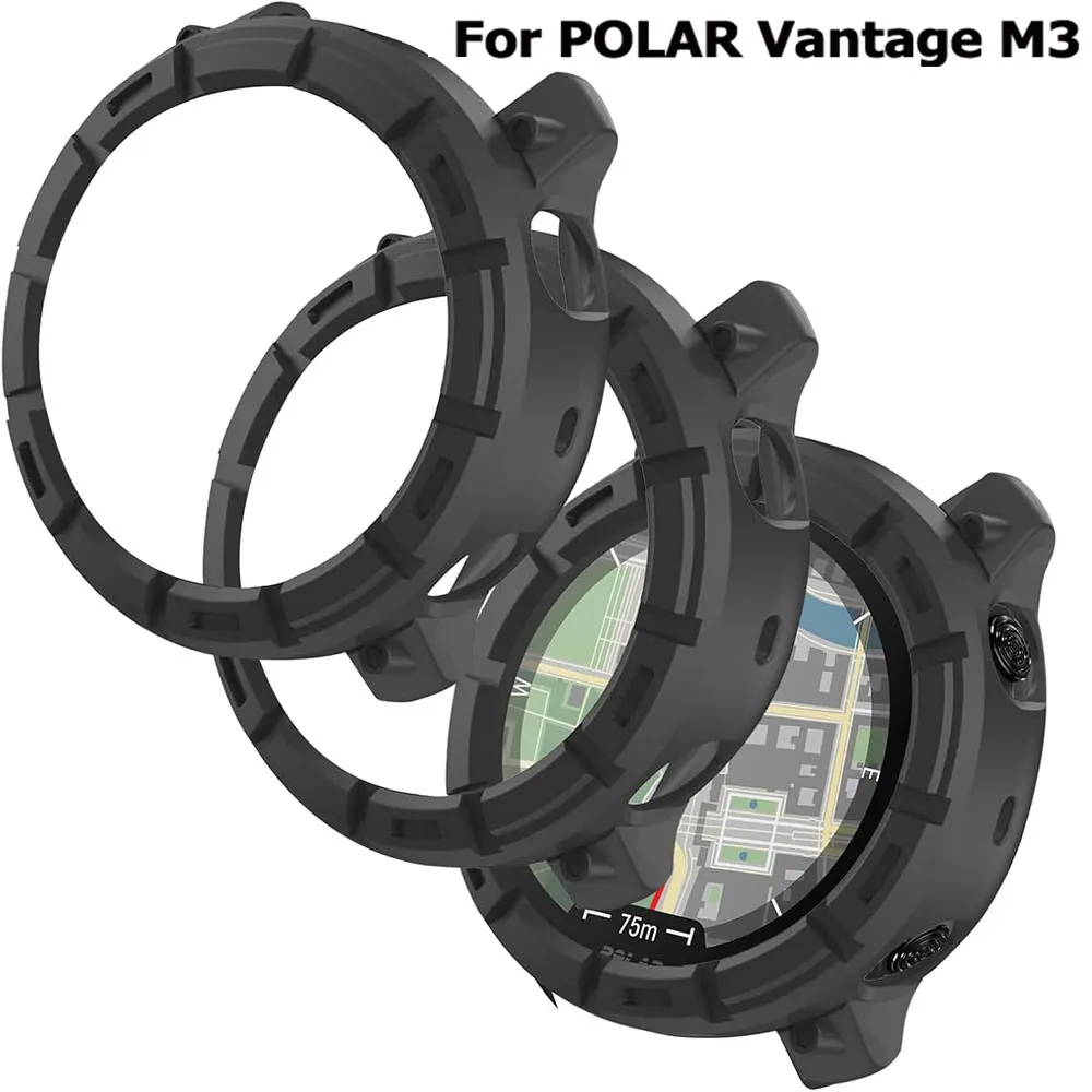 Фото Защитный чехол для Polar Vantage M3, сменные аксессуары для часов, защитный чехол-бампер для Polar Vantage M3, чехлы с рамкой №1
