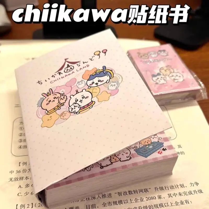 Фото Книга наклеек Chiikawa: милые мультяшные стикеры для скрапбукинга, украшения блокнотов, студенческих принадлежностей, поделок и подарков №1