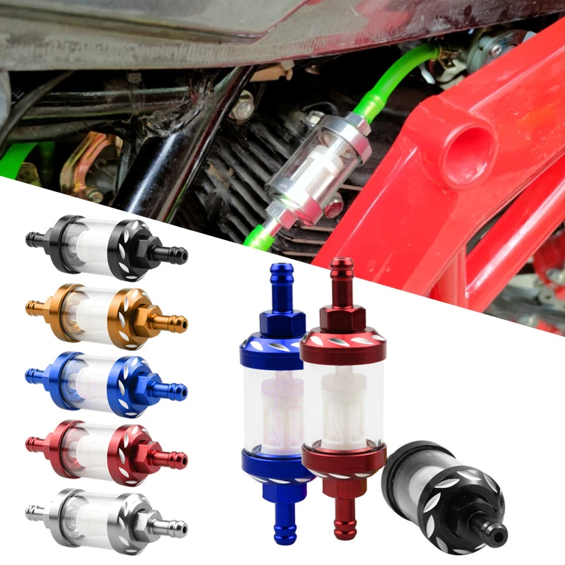 

Motorcycle Gasoline Filter Oil Cup CNC Aluminum Alloy Modified Accessories Copper Filter Oil Filter Gasoline Oil Cup Universally