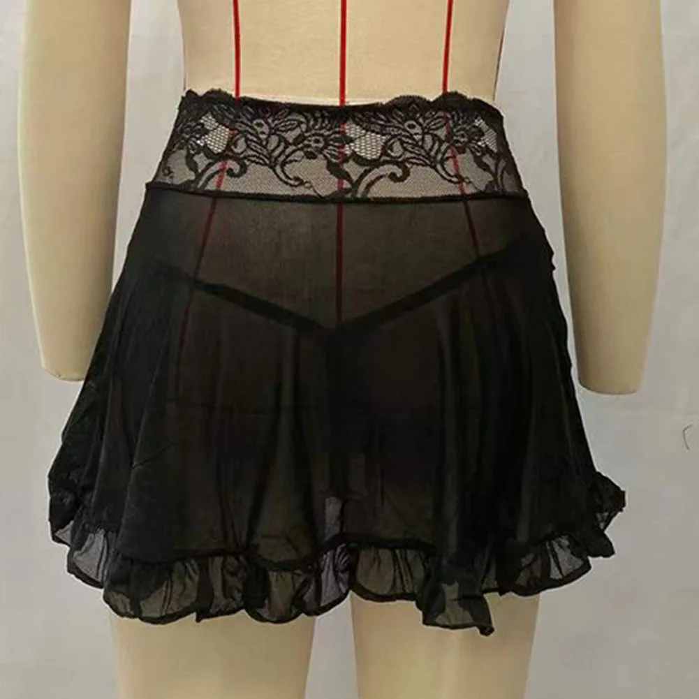 Юбка Женская Пляжная накидка с высокой талией Прозрачное сексуальное женское