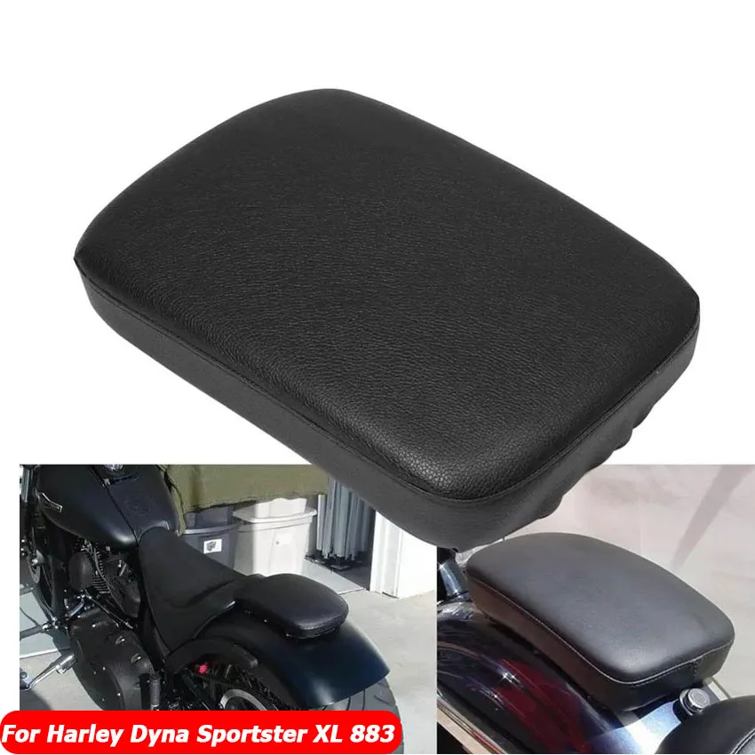 

For Harley Dyna Sportster XL 883 1200 X48 Cruiser Chopper Custom Rear Passenger Cushion 6 Suction Cups Pillion Pad Suction Seat