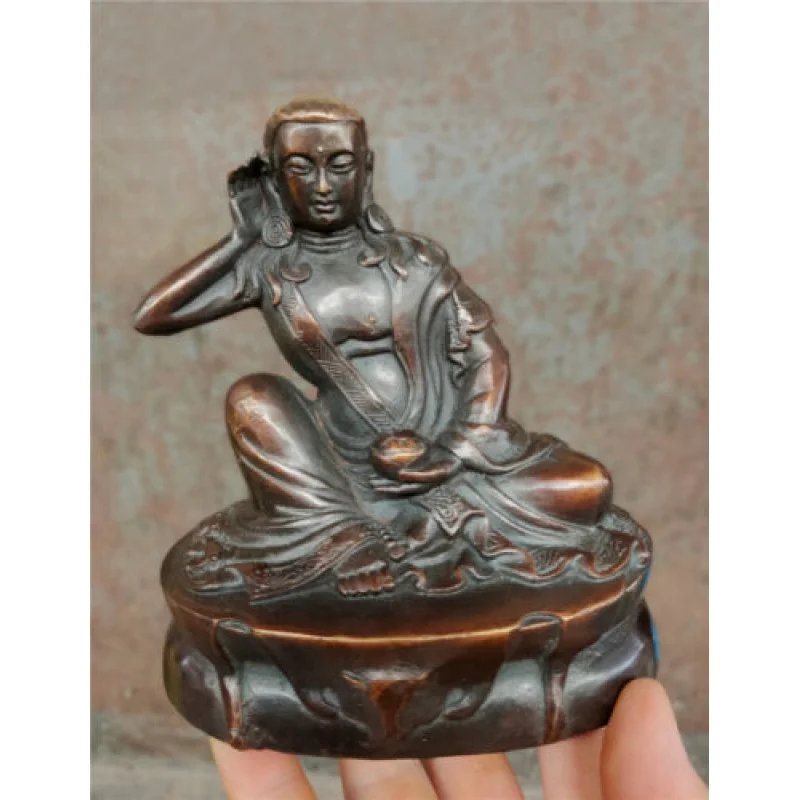 

Milarepa Millerji Будда асцетическая статуя Будды из старой бронзы (1040 ~ 1123)