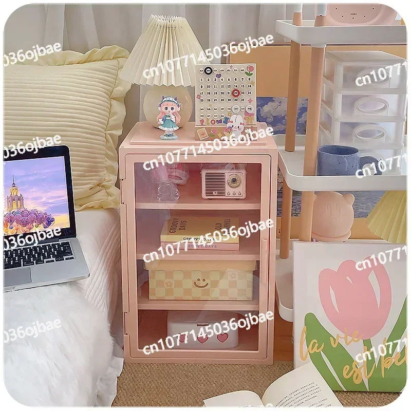 Регулировка высоты перспективная дверная витрина розовый многофункциональный