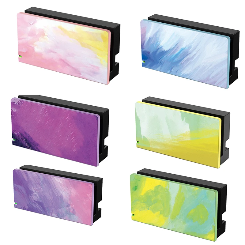 

NS Switch Dock Charging Station Protective Cover Sleeve Fit for Nintendo Switch TV Dock Colorful PC Protective Hard Case