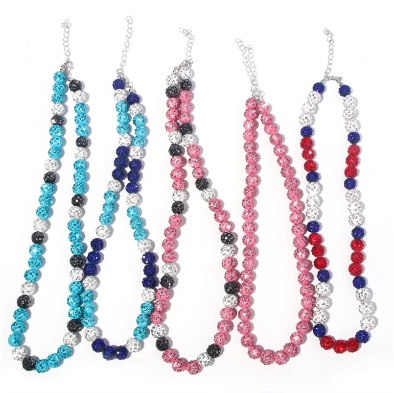 Ожерелье для бейсбола мужчин и женщин ожерелье в стиле унисекс с бисером