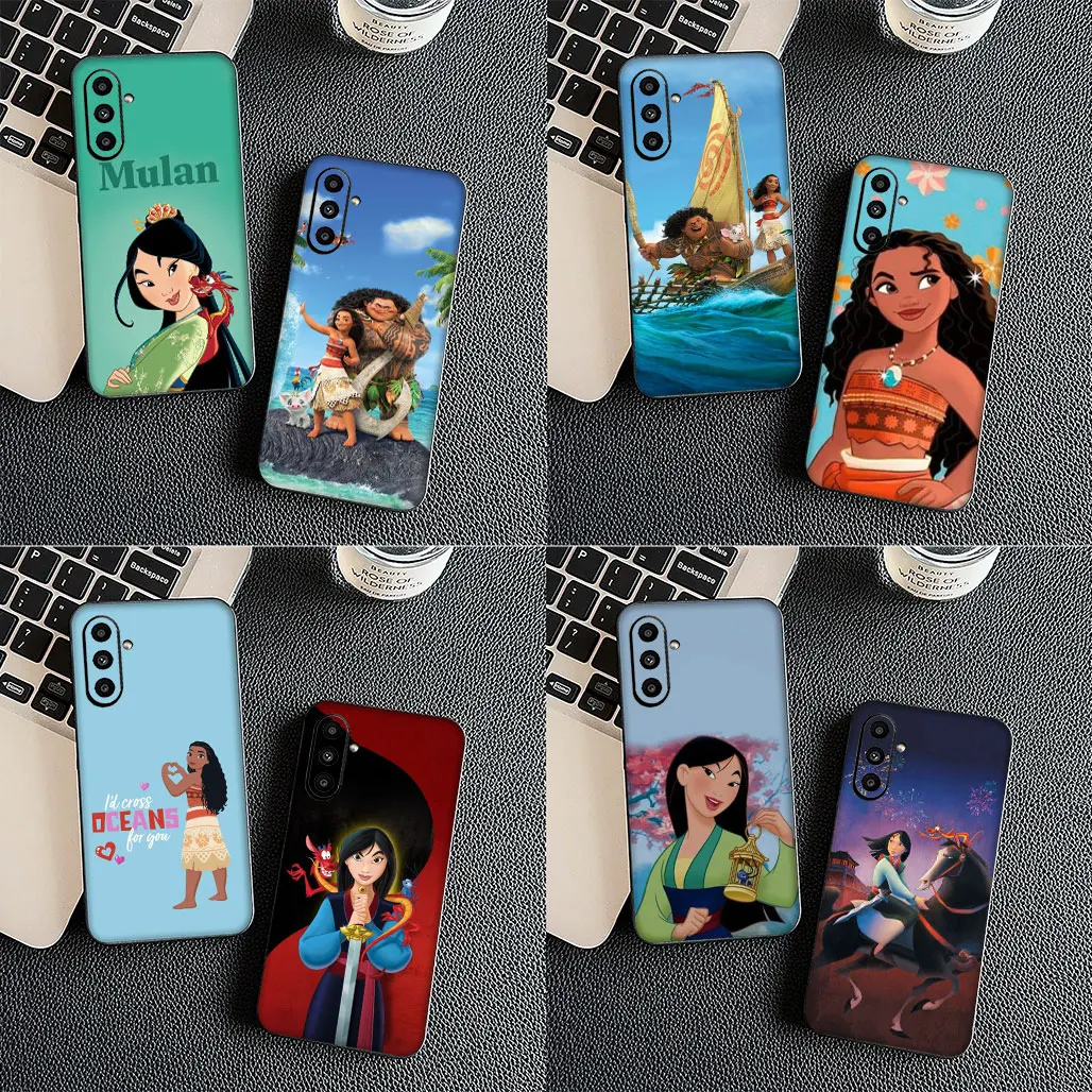 Чехол для телефона Moana Mulan Princess Cover Xiaomi Poco X7 X6 M6 M7 F6 C75 C65 Redmi A4 Note 14 Pro Plus гибкий чехол
