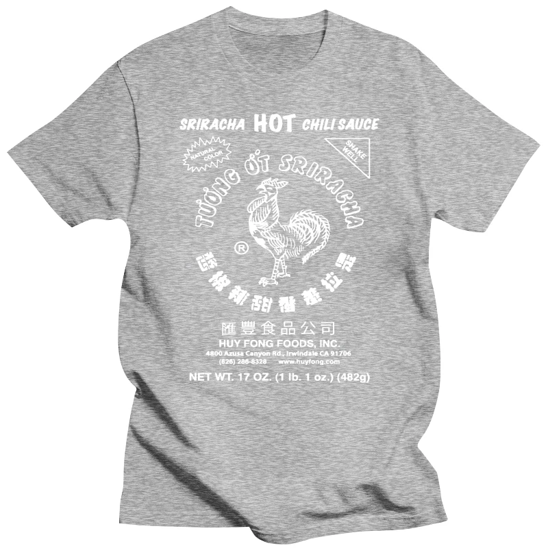 Мужская красная футболка Sriracha Hot Chili Sauce Irwindale