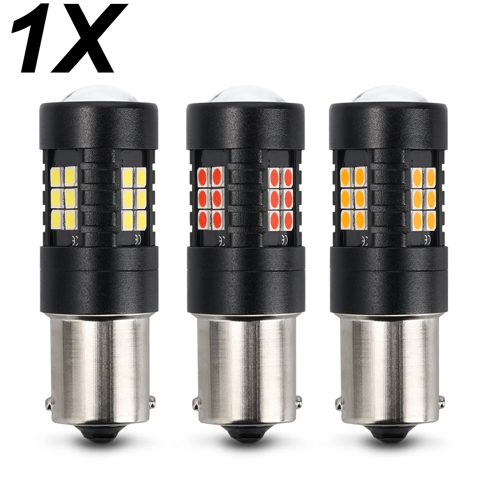 

1 шт., светодиодная лампа S25 1156 P21W BA15S PY21W BAU15S P21/5W T20 T25
