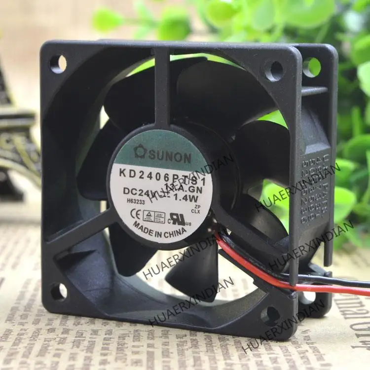 Новый комплект для сборки охлаждающего вентилятора KD2406PTS1 6025 24 В 1,4 Вт 6 см