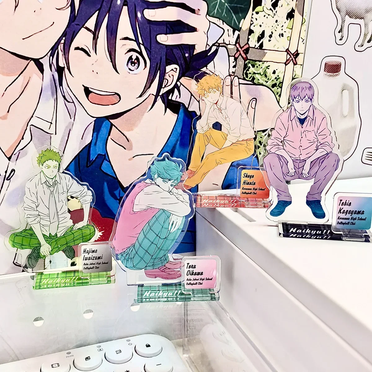 Аниме Haikyuu! Oikawa Tooru Shoyo Hinata акриловая стоячая вывеска Модель монтируемая
