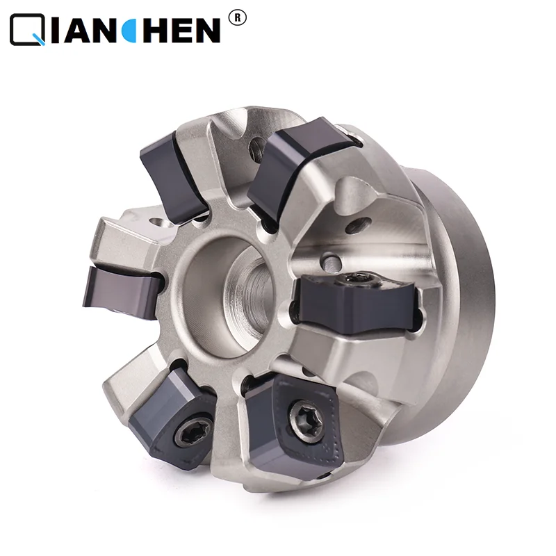 

TFM75SN double-sided inner cooling milling cutter plate fast feed high-efficiency double-sided 8-edged SNMX1306 inster D80 D100