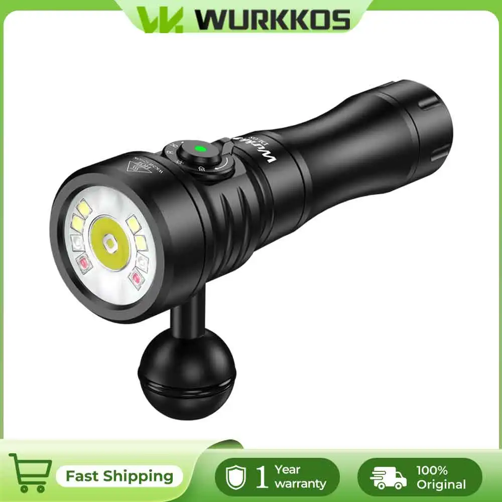 

Wurkkos DL08 красный фонарь для дайвинга 21700