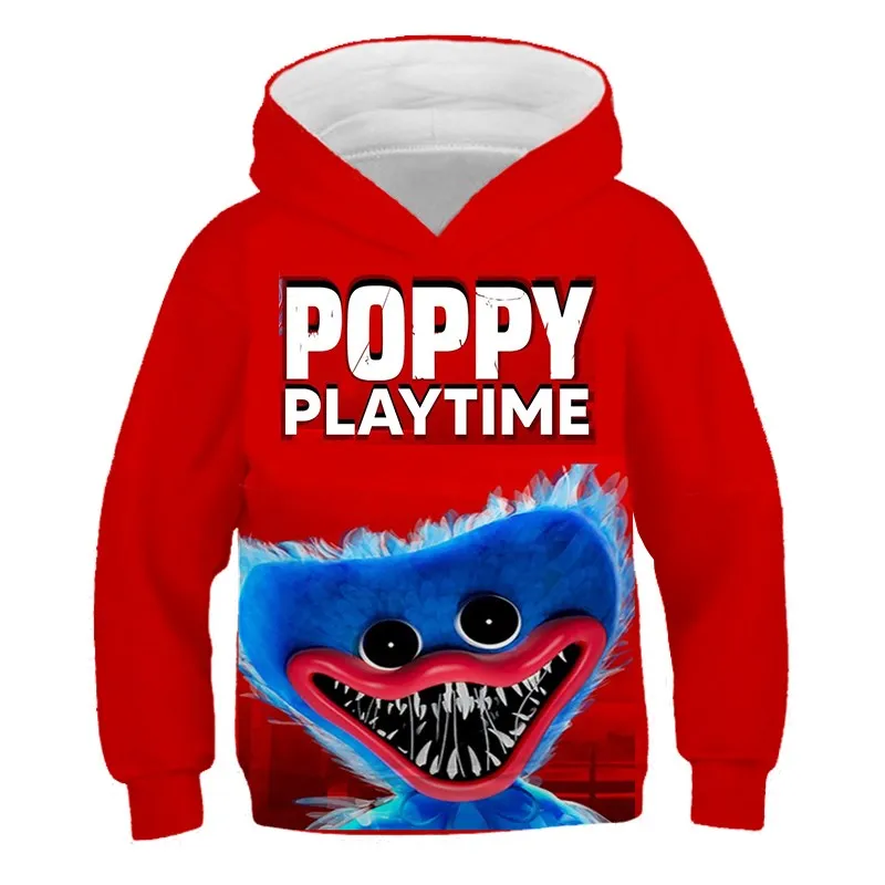 

Poppy Playtime Boys Hoodie Kids Play 3D Printed Harajuku 2022 Summer Kids Casual Graphics Huggy Wuggy Pullover 4-14T