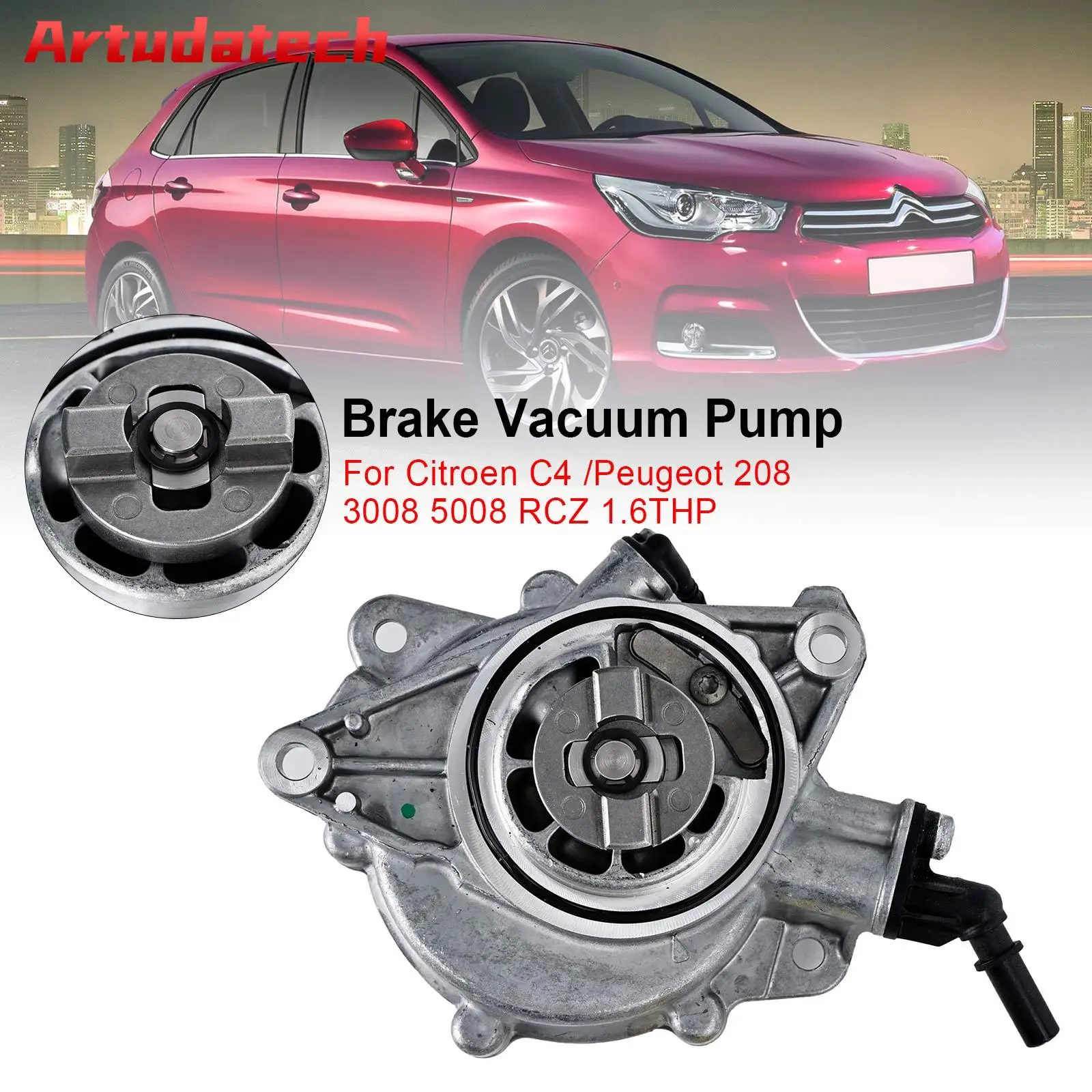 Тормозной вакуумный насос Artudatech 456583 Для Citroen C4/Peugeot 208 3008 5008 RCZ 1.6THP автомобильные