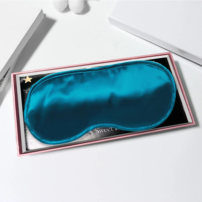 Маска для глаз из 100% натурального чистого шелка переносная дышащая мягкая маска