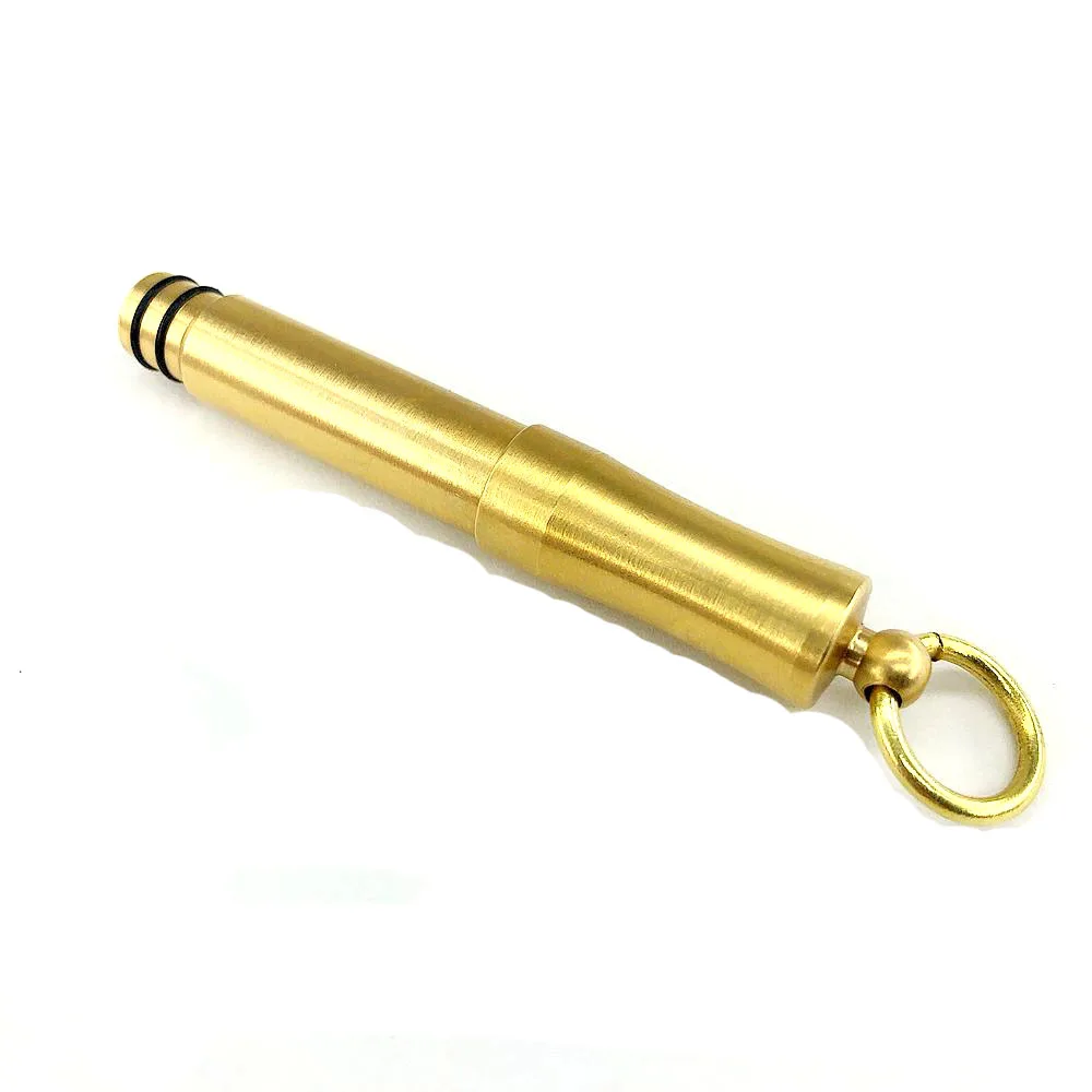 

Outdoors Writing Tools EDC Brass Ballpoint Pen Mini Pen Keychain Pen