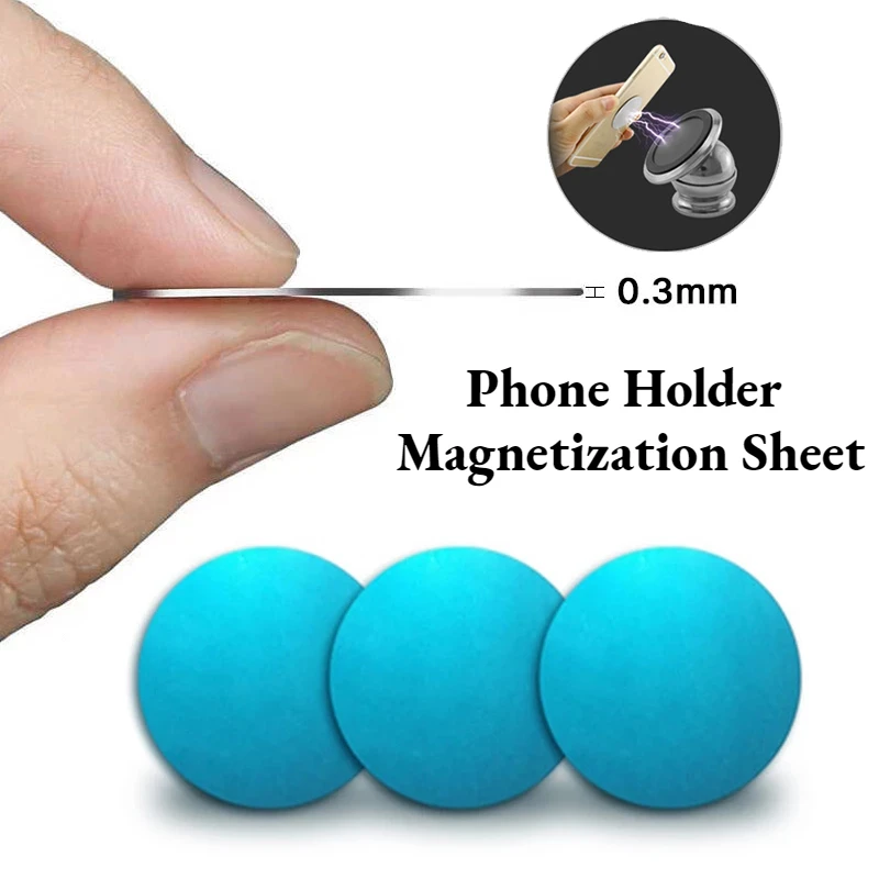 

20pcs For Universal Car Phone Holder Ultra Thin Magnetic Round Metal Plate Iron Sheet Stickers For Iphone Samsung Huawei Xiaomi