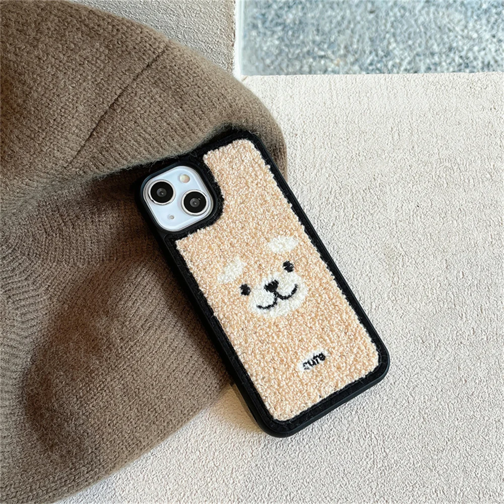 

Smiling Bear Protective Case is suitable for iPhone 1412ProMax XR Apple 13 New Anti fall Cute Phone Case