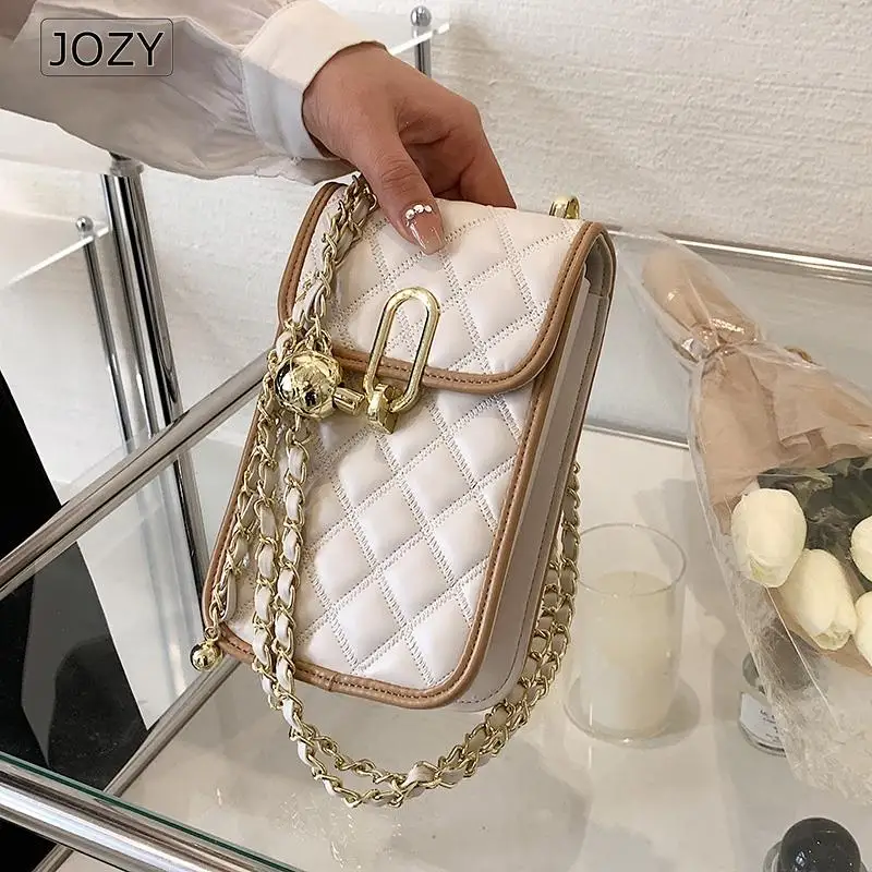 

Сумка-мессенджер JOZY женская из экокожи, Роскошный дизайнерский саквояж на плечо с клапаном, маленькая сумочка для телефона