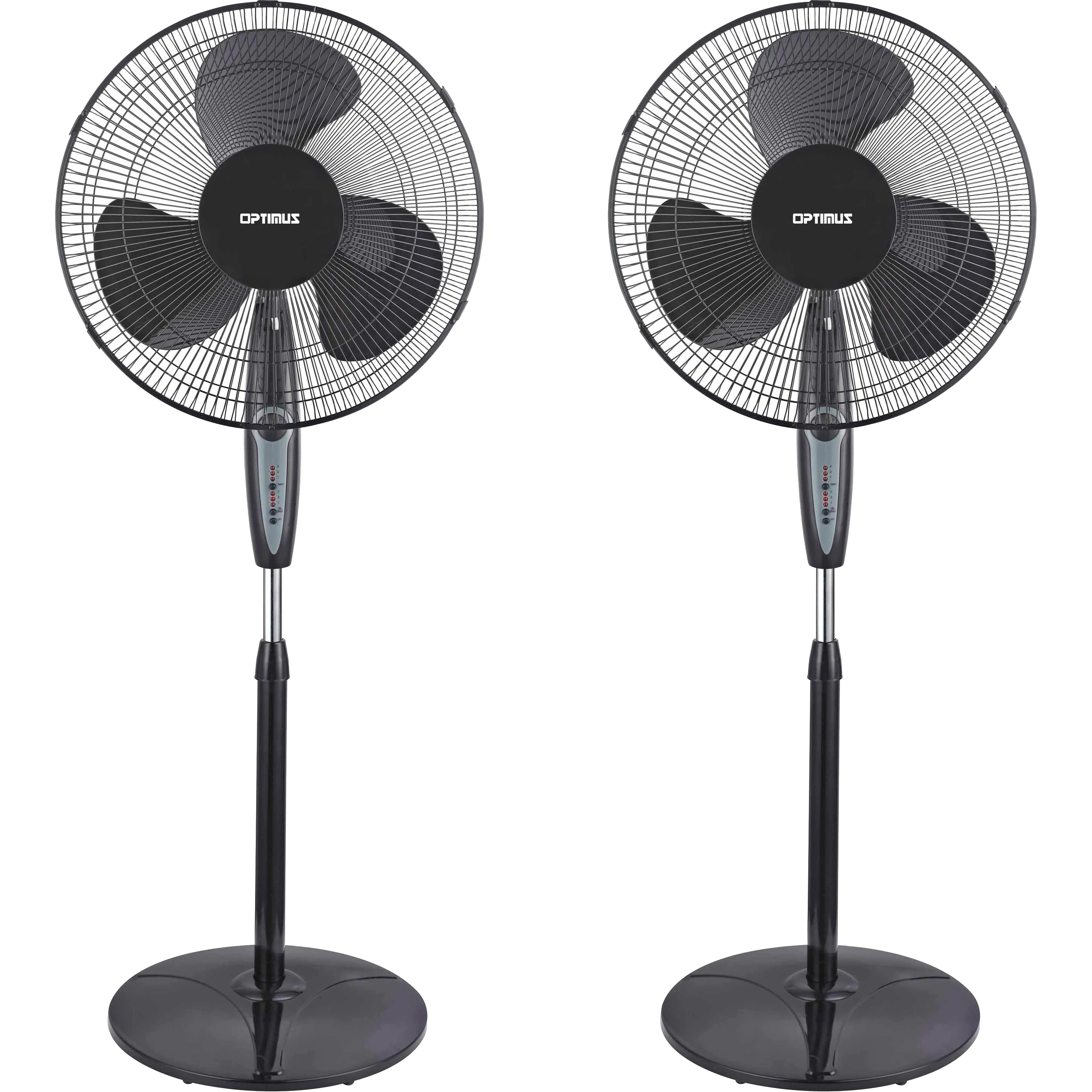 

16" Oscillating Stand Fan with Remote Control, 2 pack