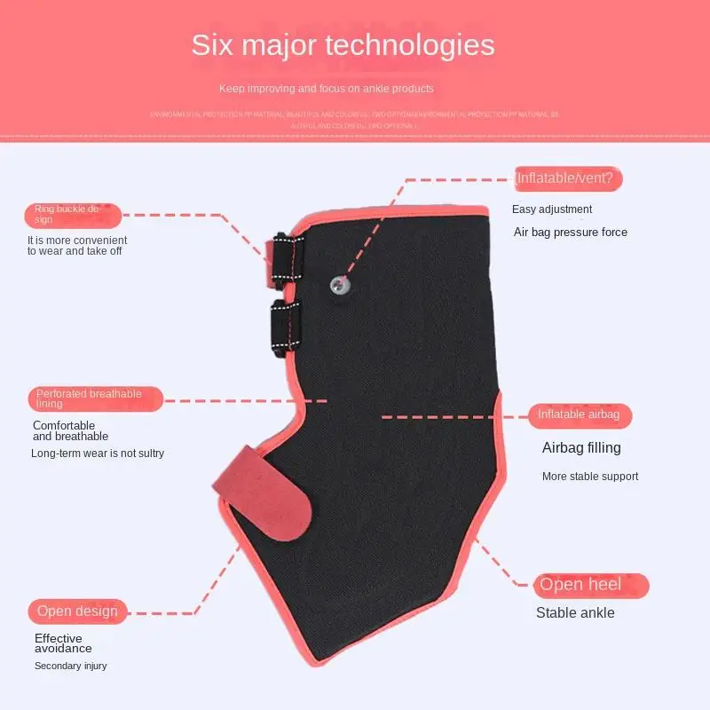 1 шт. дышащая фиксированная опора для растяжения лодыжки