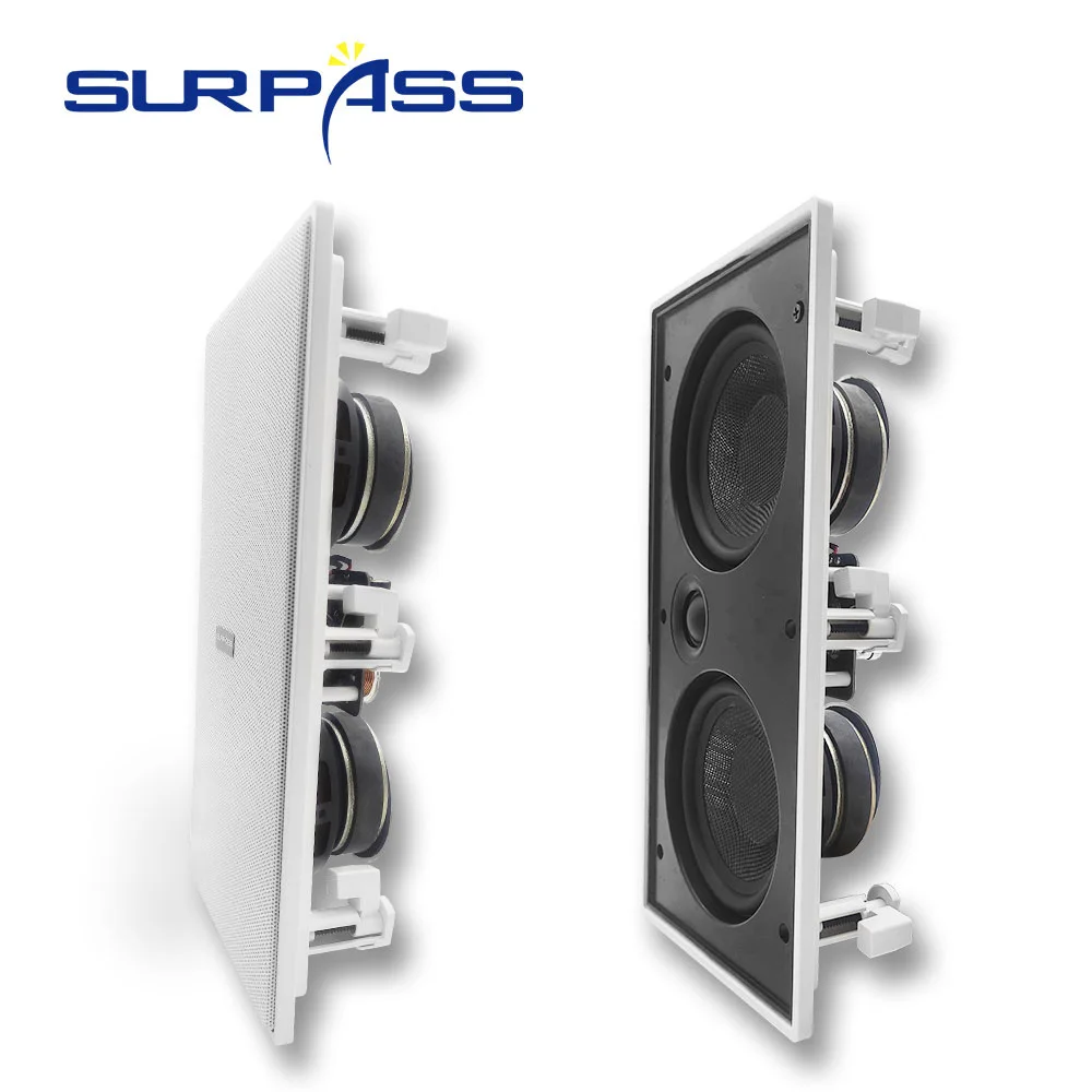 40W 8Ohm Passive Ceiling In Wall Speaker System PA White Loudspeaker Background Music HiFi Bass Woofers Stereo Sound Home Audio enlarge