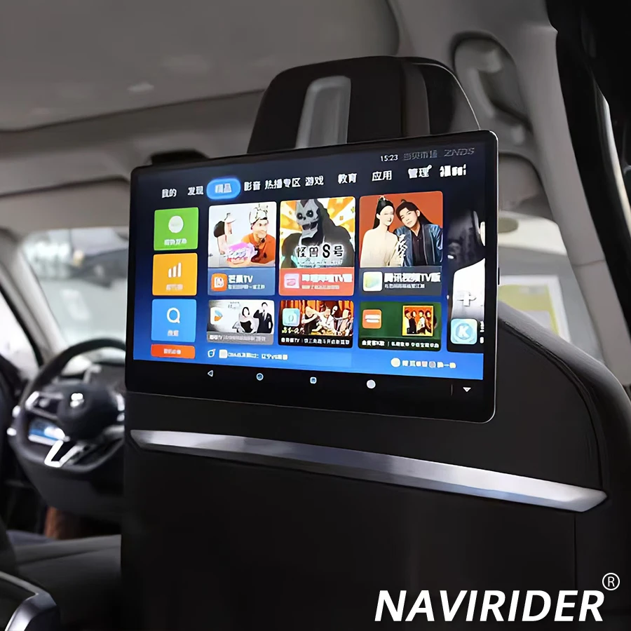 

13,3-дюймовый экран для BMW 5 серии 7 I5 I7 X5 X6 X7 Android 13 IPS 2K HD, подголовник, заднее сиденье, развлекательный мультимедийный плеер