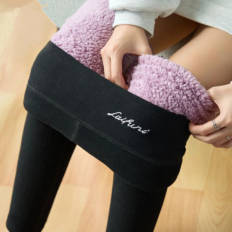

2022 High Waist Winter Women's Leggings Extra Thick Velvet Thermal Pants for Women with Fleece Polar Legging
