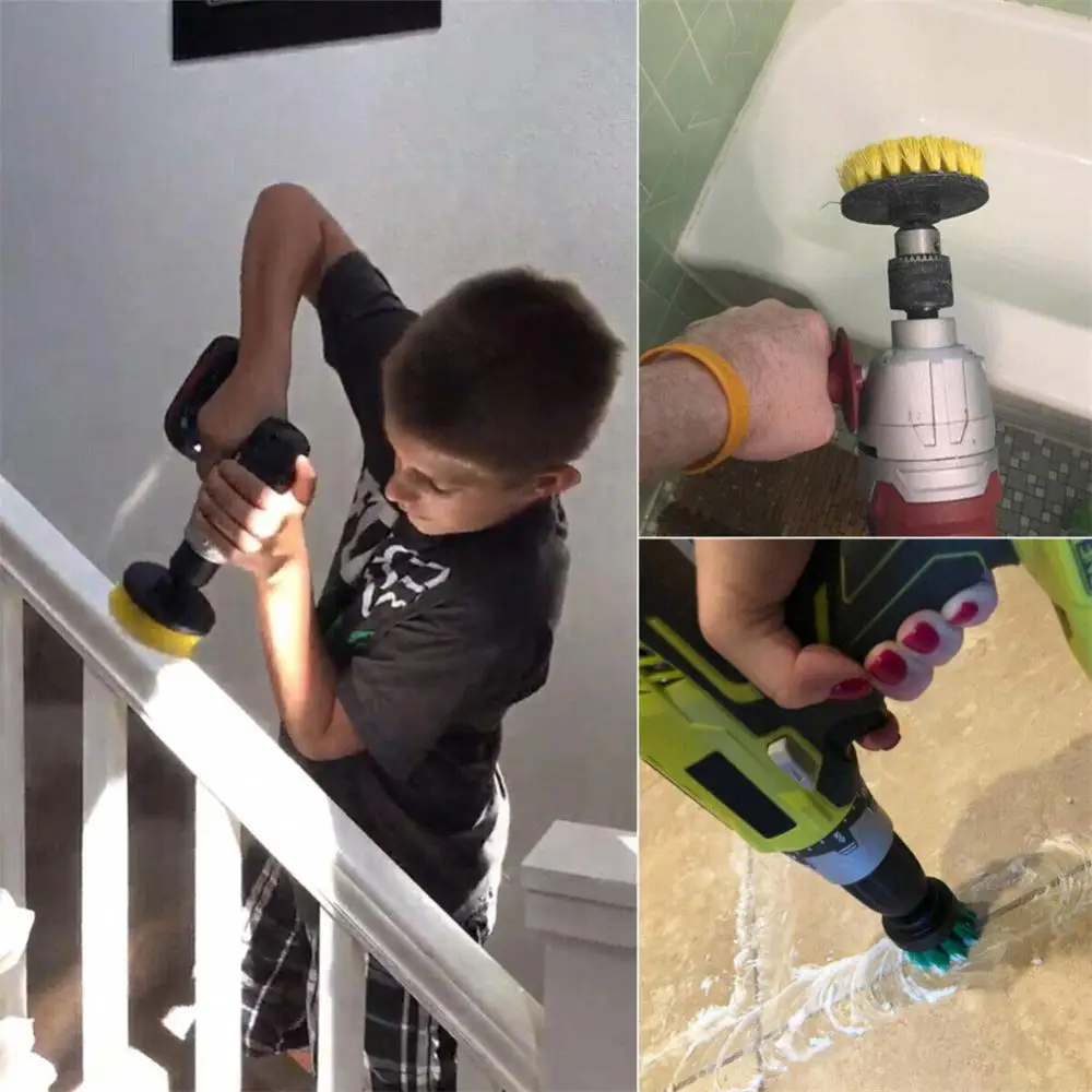 1/2/4 шт. Набор щеток для дрели