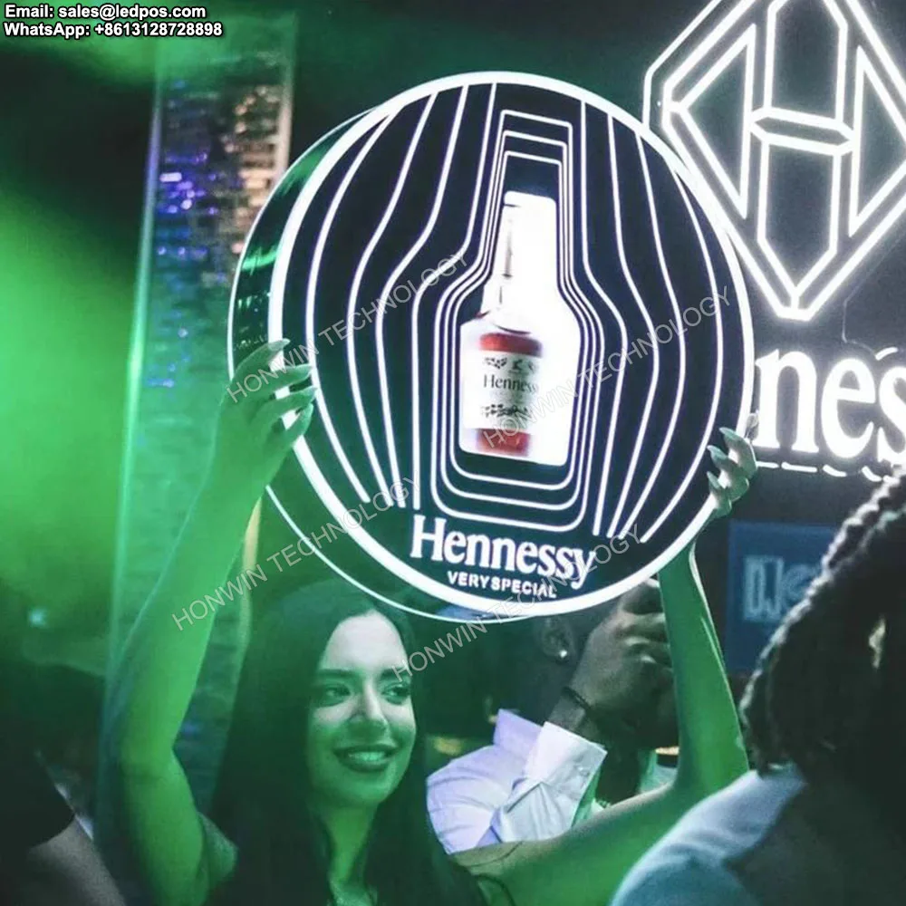 

Hennessy Very Special XO LED Bottle Presenter Champagne Glorifier Display VIP Service with Customized Night Club Bar Lounge Logo
