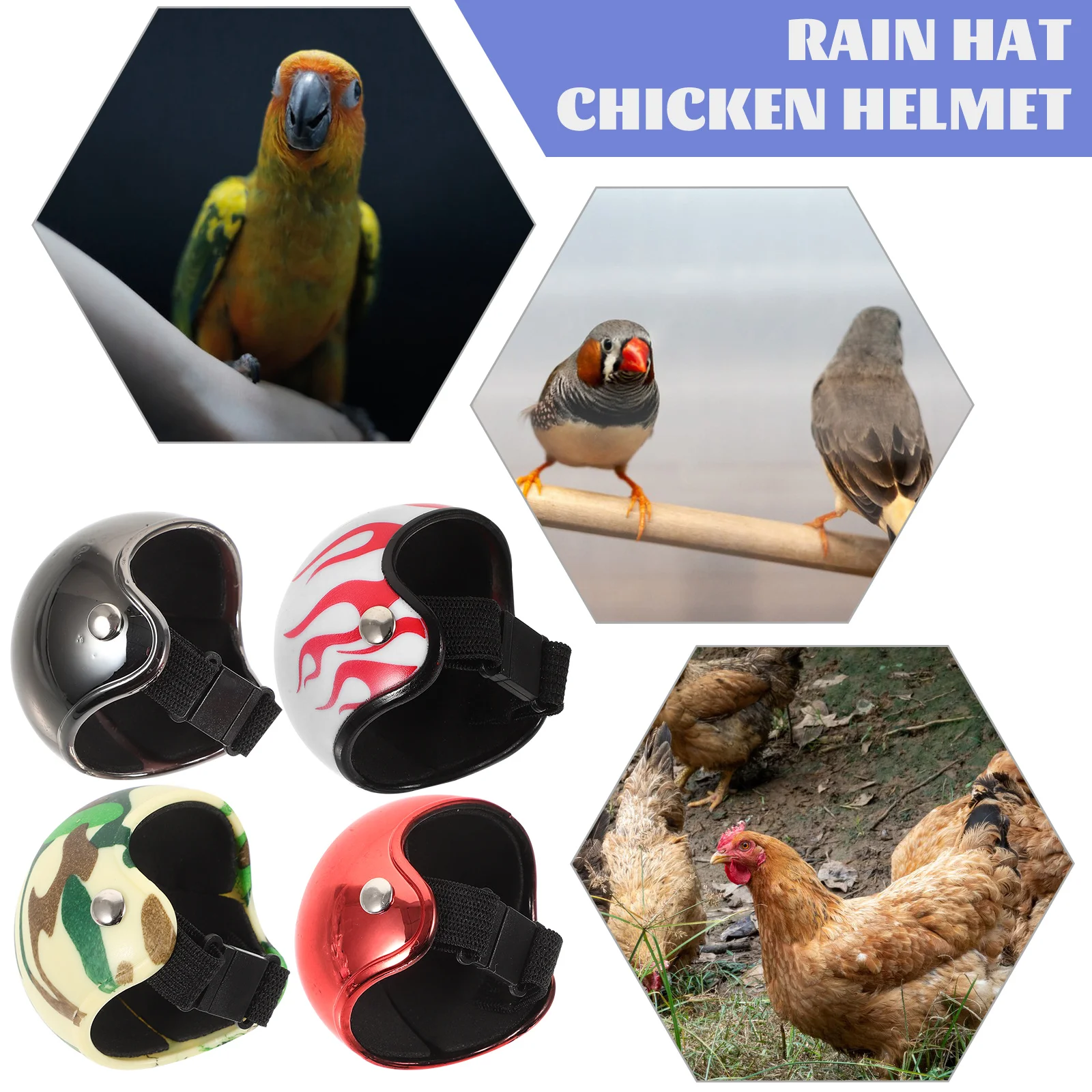 4-шт петух шляпа забавный попугай домашнее животное курица птица безопасность