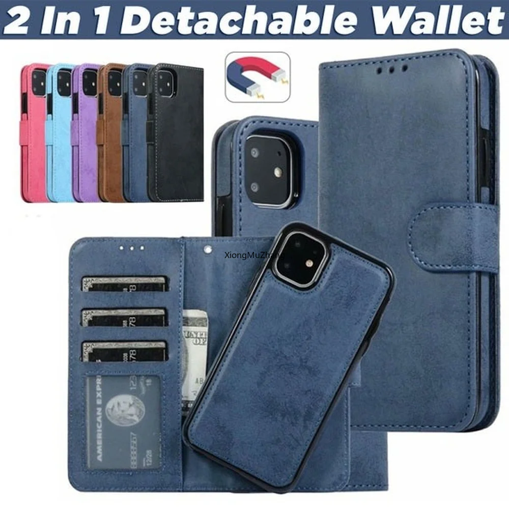 

Flip Cover For Samsung Galaxy Note 20 Ultra S10 S20 S21 S22 Ultra S9 Plus Phone Case Retro Leather Wallet 2in1 Detachable Shell