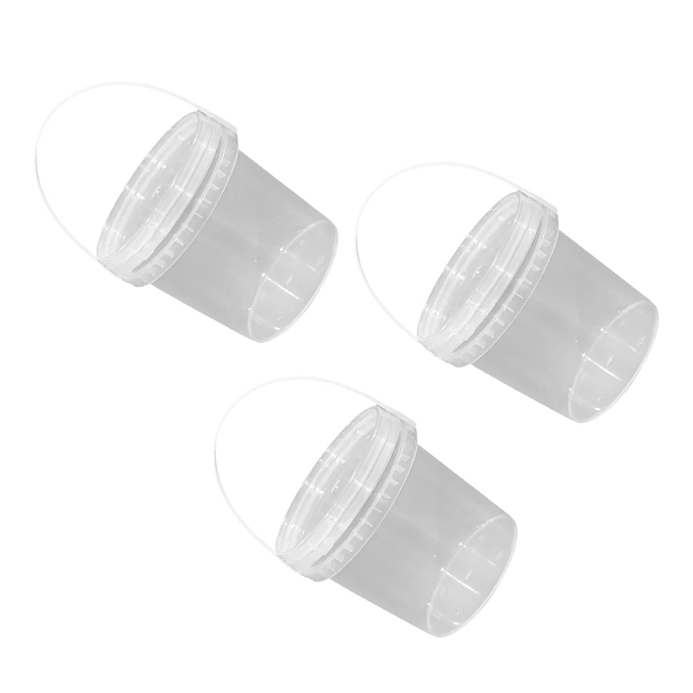

Ice Cream Bucket Storagecontainers Container Freezercups Lid Tub Pails Yogurt Deli Dessert Lids Clear Pail Transparent Handle