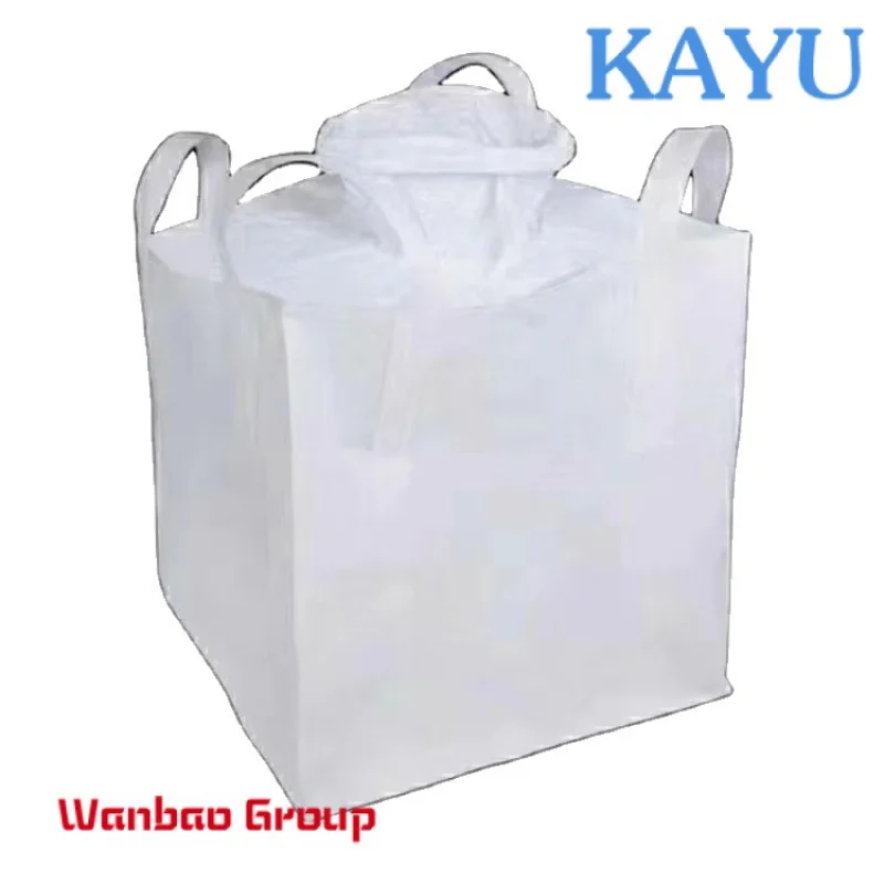 PP Big Bulk Bag Recycling Jumbo Bigbag 2000kg For Sale 100% Virgin Polypropylene 500-3000kg Antistatic Acceptable Customized 5:1