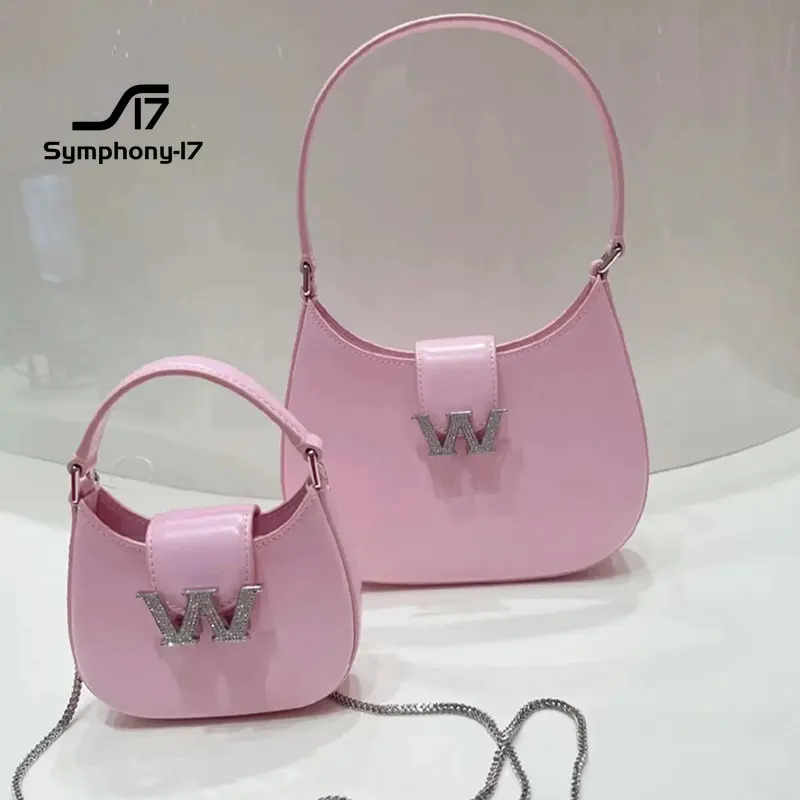 

Популярная сумка AW, сумка со стразами, сумка на одно плечо, Сумка с цепочкой, Сумка с диагональным промежутком, новинка 2022, женская сумка, рос...