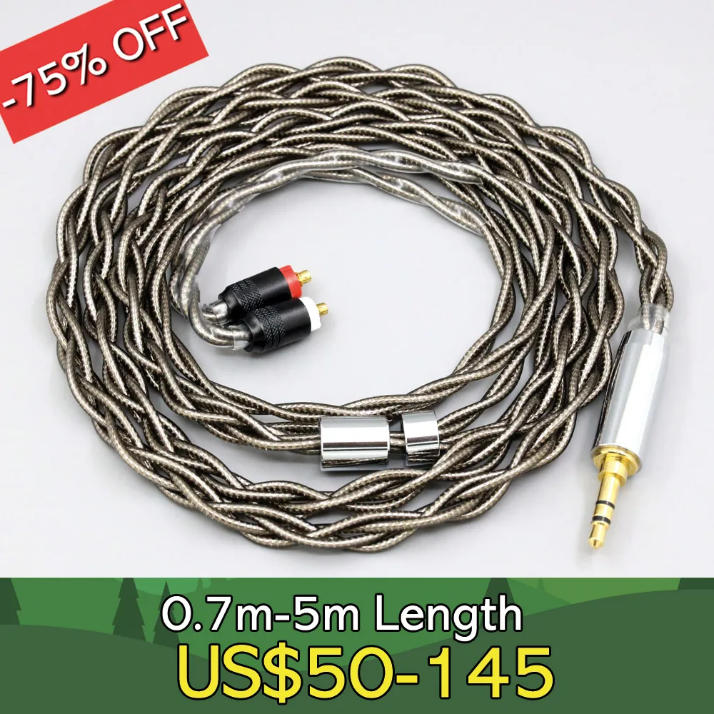 

99% Pure Silver Palladium + Graphene Gold Shielding Earphone Cable For Sony XBA-H2 XBA-H3 xba-A3 xba-A2 LN008197