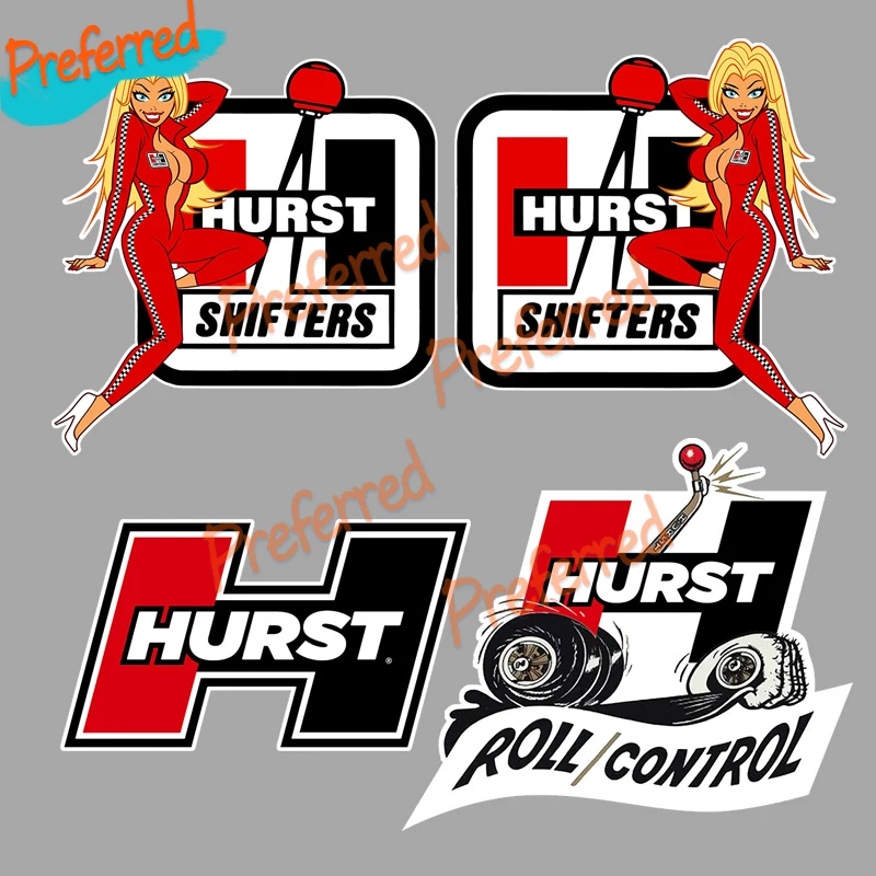 Made of Durable HURST Racing Aufkleber USA Sticker V8 Shifter Drag Oldtimer Oldschool Decal | Car Stickers