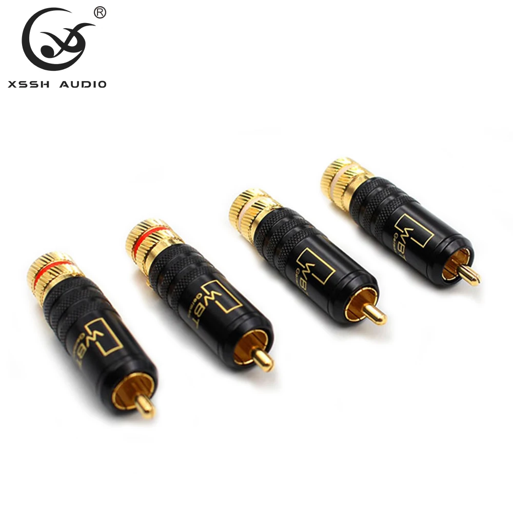 Banlance адаптер 8 шт. Hi-end XSSH YIVO HIFI DIY OEM ODM Латунное медное покрытие 24K золотое видео