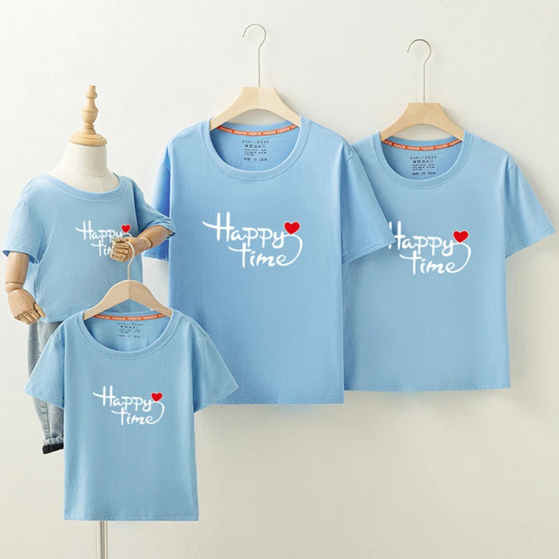 

New Summer Family Matching Outfits Father Mother Daughter Kids Family Matching Clothes Set Family Look T-shirt Mother's Day Gift
