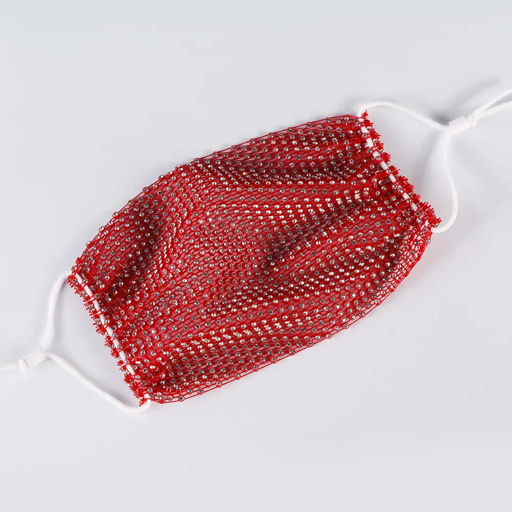 

Маска для Вечерние Bling Стразы, блестящая Сетчатая Маска для лица с блестками, украшение, ювелирные изделия, эластичная маска для свадьбы, ноч...