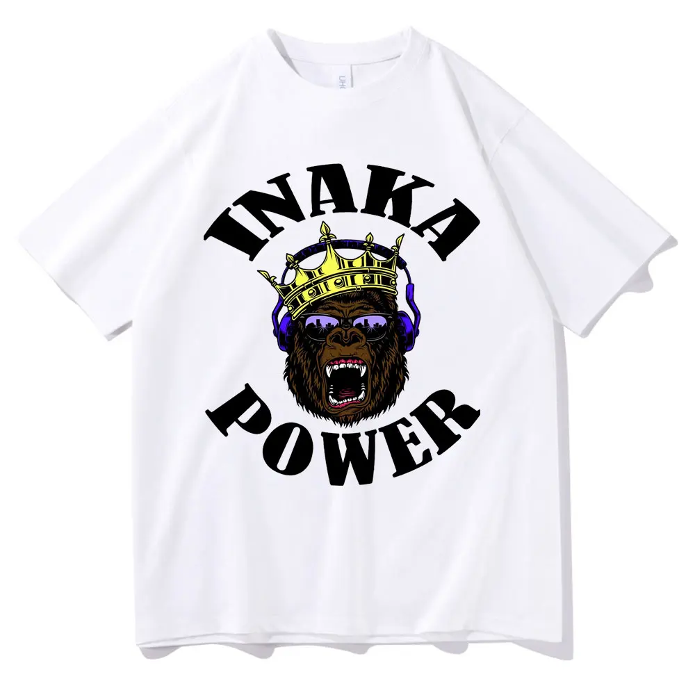 

Inaka Power T Shirt Dj Music Chimpanzee Graphic Print Tshirt O Collar Men Women Fashion Casual T-shirt Men's Cotton Tops Tees