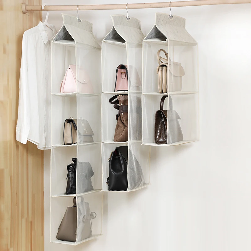 

Handbag hanging organizer Hanging wardrobe organizer Three-dimensional storage hanging bag Handbag organizer for closet