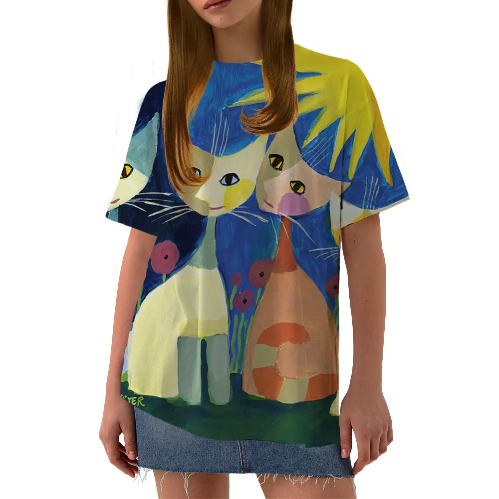 

Женские топы с принтом, одежда, футболки с коротким рукавом, женская летняя модная женская футболка, футболка с графическим принтом на кажды...